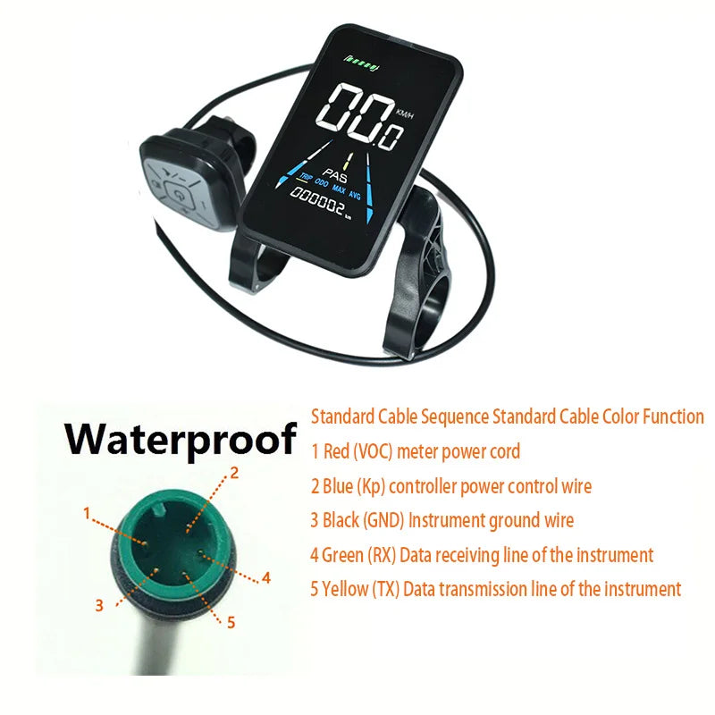 Ebike Display Screen Meter Fatbike Computer Speed Control Panel 36V 48V 52V Speedometer for Engwe Bike Accessories YL81F