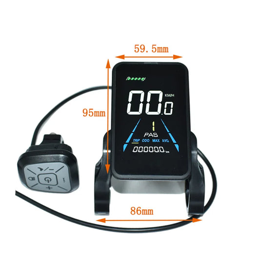 Ebike Display Screen Meter Fatbike Computer Speed Control Panel 36V 48V 52V Speedometer for Engwe Bike Accessories YL81F